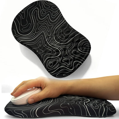 Ergonomic Wrist Rest Mouse Pad Comfortable Wrist Support Non Slip High Elastic Memory Cotton Mousepad For PC Laptop Computer