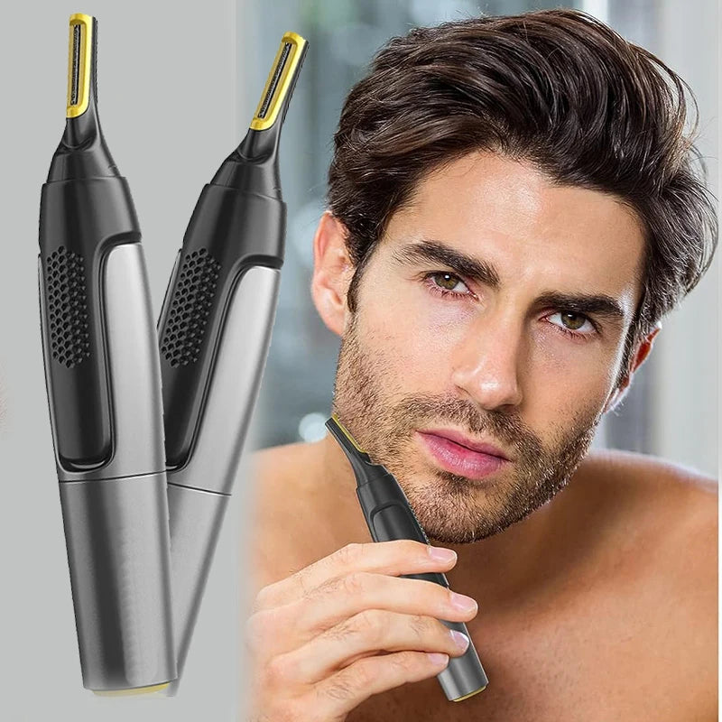Nose Ear Face Trimmer Electric Shaving Safe Face Care Nose Hair Trimmer For Men Shaving Hair Removal Razor Beard