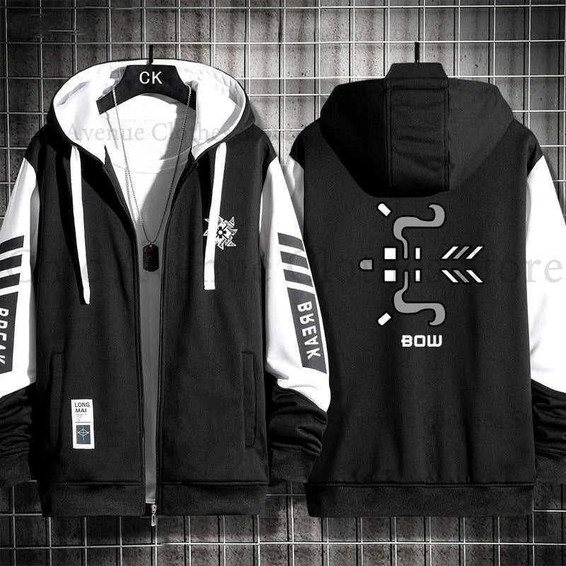 Monster Hunter Print Hoodie for Men Women Hooded Zip-up Autumn Coat Long Sleeve Man Hoodie Hooded Shirt Casual Sweatshirts