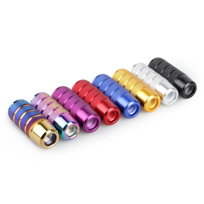 Universal Car Manual Transmission Aluminum Knurled Gear Shift Knob 95mm Non-Slip Gear Lever Knob M8 M10 M12 Universal