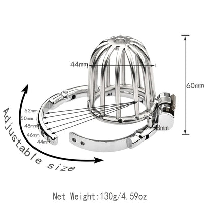 2025 Adjustable Clasp Chastity Cage Sex Toys for Men Metal Penis Ring Sleeve Bdsm Penis Bondage Erotic Urethral Lock Cock Cage