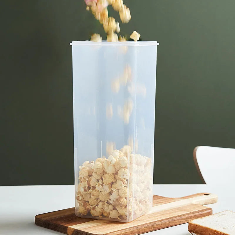 Plastic Bread Box with Sealing Lid and Tray, Bread Storage Box, Sandwich Bread Storage Box, Pasta Storage Box, Multigrain Jar