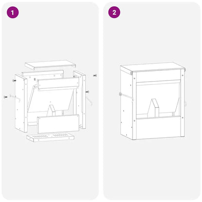 Rabbit Feeder, Galvanized Steel Hay Rack Feeding Trough For Hutch And Cage, Silver, 20x12.5x25 Cm, For Home Rabbit Pen And Farm Use
