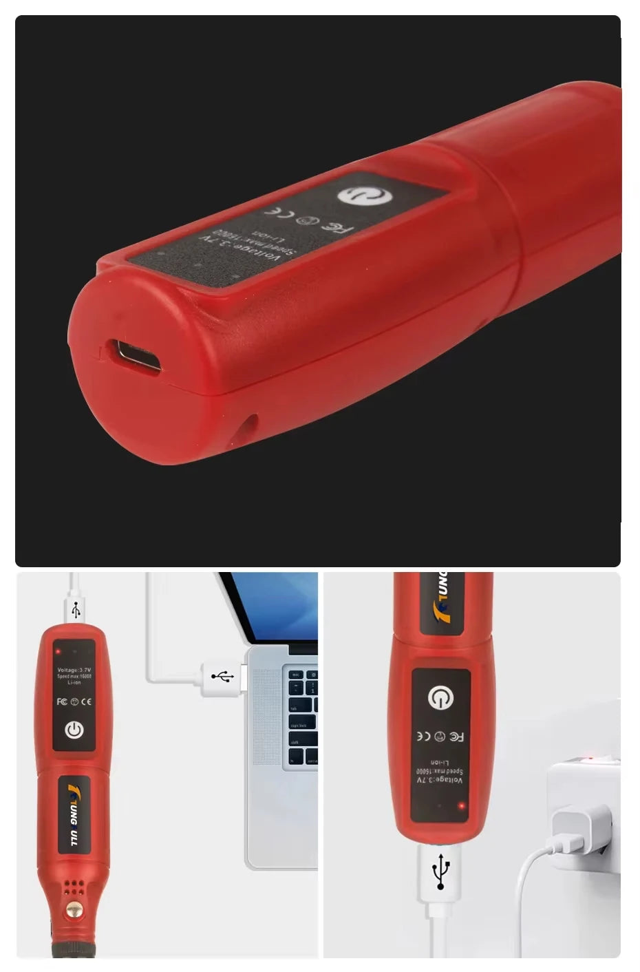 USB Rechargeable Cordless Engraving Pen Wireless Rotary Tool Portable Handheld Precision Engraver for Jewelry Glass DIY Craft