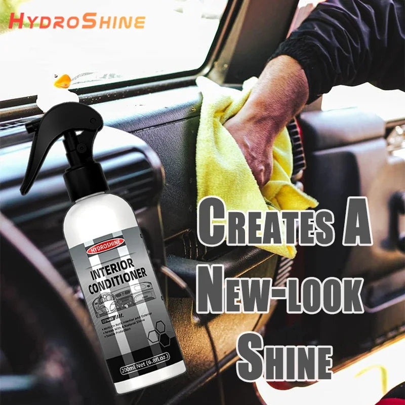 Hydroshine Car Interior Conditioner Interior Plastic Restore Wax Coat Exterior Cleaner Multifunctional Leather Care Maintenance