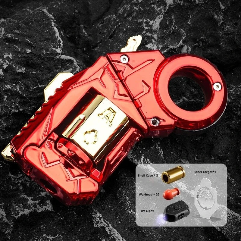 Stress Relief Toy Pistol Guns Eject Fidget Roller Paragraph Ring Mechanical Slider Multi-functional Sensory Toys Anti Anxiety