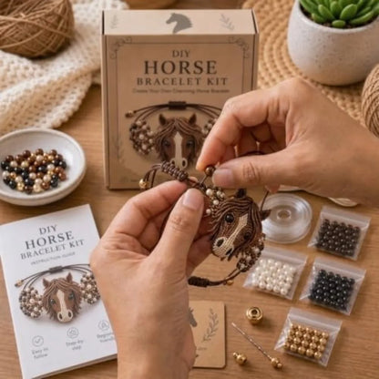 New 3D Design Beaded Bracelet Kit Animal Theme Cute Jewelry Making Set Bull Horse Shape DIY Beadwork Kit for Beginners