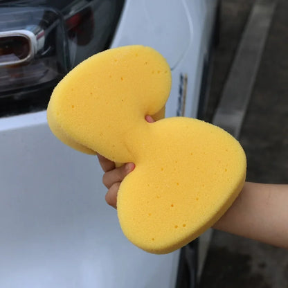 Large Car Wash Sponge Multi-Purpose High-Density Yellow Honeycomb Sponge Block for Automotive Detailing Waxing Seam Cleaning