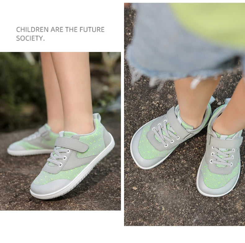 Kids wide foot barefoot shoes boys and girls minimalist kids sneakers natural opening shoes toddler small big kids walking shoes