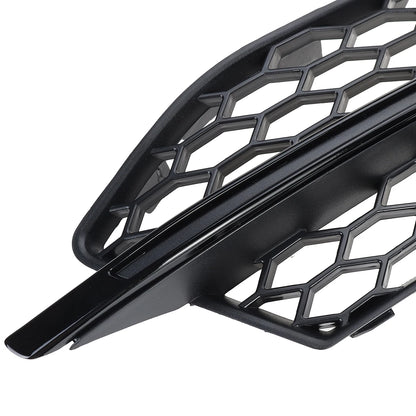 For Audi A3 S-Line S3 2014 2015 2016 Pair Car Front Bumper Fog Light Grille Cover Honeycomb Mesh Fog Lamp Cover Racing Grill