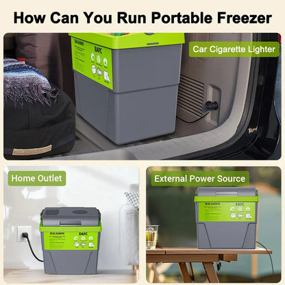 20L Portable Refrigerator Car Home Dual Use Mini Cooler Warmer Fridge for Outdoor Travel Camping Picnic Vehicle Truck Office