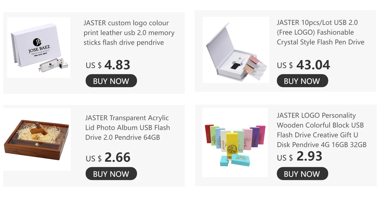 JASTER Glass Drift Bottle With Cork USB Flash Drive (Transparent) Pendrive 4GB 8GB 16GB 32GB 64GB 128GB Fashion Current Gift