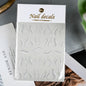1pcs Gold Glitter French Design Nail Stickers White Silver Curve Lines Stripe Wave Nail Decals Slider Reflective Manicure Wraps