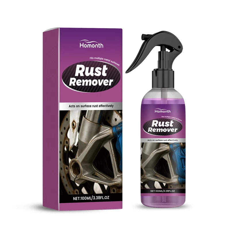 Car Rust Remover Spray Safe for Auto Paint Metal Surface Treatment for Chassis, Wheels, Tools Prevents Corrosion Degreaser 100ml