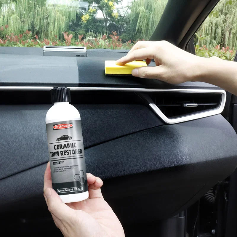 Hydroshine Ceramic Trim Restorer Car Plastic Leather Rubber Restorer Auto Polish And Repair Coating Renovator Refurbish Agent