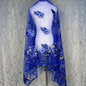 On Sale 2025 New African Net Hijab Scarf for Muslim Women African Dubai Islam Headscarf Embroidery Shawls Voile