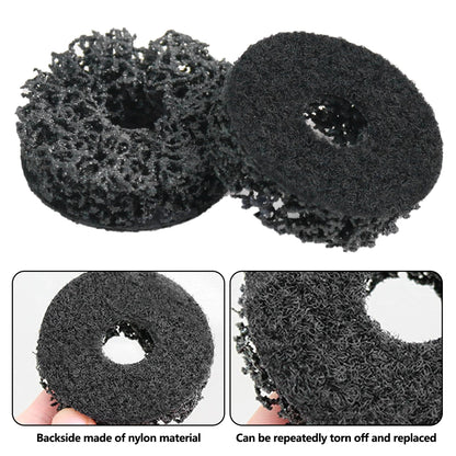 Professional Auto Wheel Hub Brush And Grinder Tool Kit - Brake Dust&Rust Removal Wheel Polishing Cleaner Set for Hub Maintenance