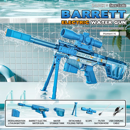HUIQIBAO Children's electric water gun toy, high-speed water sprayer, suitable for outdoor play use