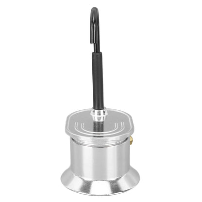 50ML Single Tube Moka Pot Cup Aluminum Alloy Spout Stovetop Italian Coffee Maker for Outdoor Parties Travel Kitchen Accessories