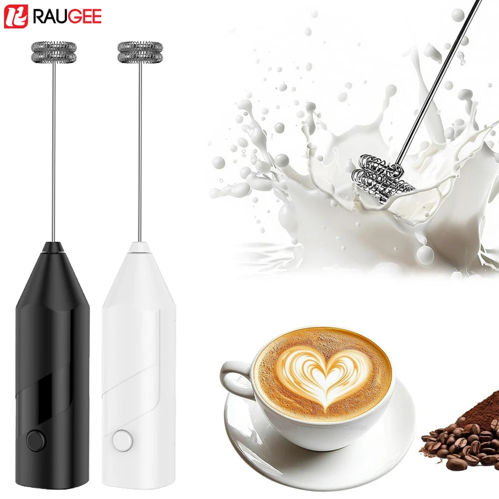 Milk Frother Handheld Milk Frother Electric Foam Maker Wireless Hand Mixer for Coffee Whisk Mixer Lattes Cappuccino Matcha Eggs