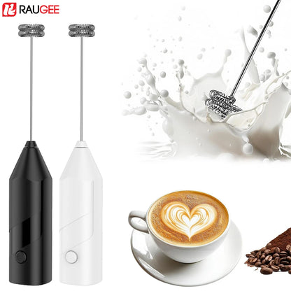 Milk Frother Handheld Milk Frother Electric Foam Maker Wireless Hand Mixer for Coffee Whisk Mixer Lattes Cappuccino Matcha Eggs