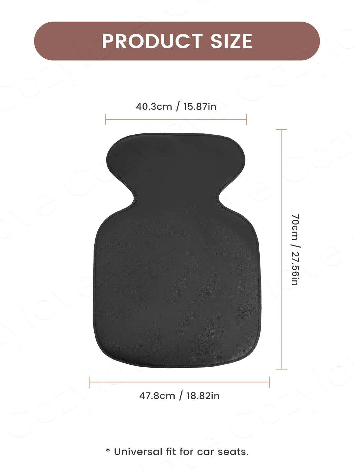 1/2 PCS PU Leather Car Seat Protector Waterproof Non-slip Child Car Seat Mat for Baby Safety Seats