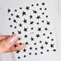 1pc Sliver Gold Star Nail Art Stickers Y2K Charms Self-Adhesive Sliders Laser White Chrome Gel Polish Decals Kawaii Accesories