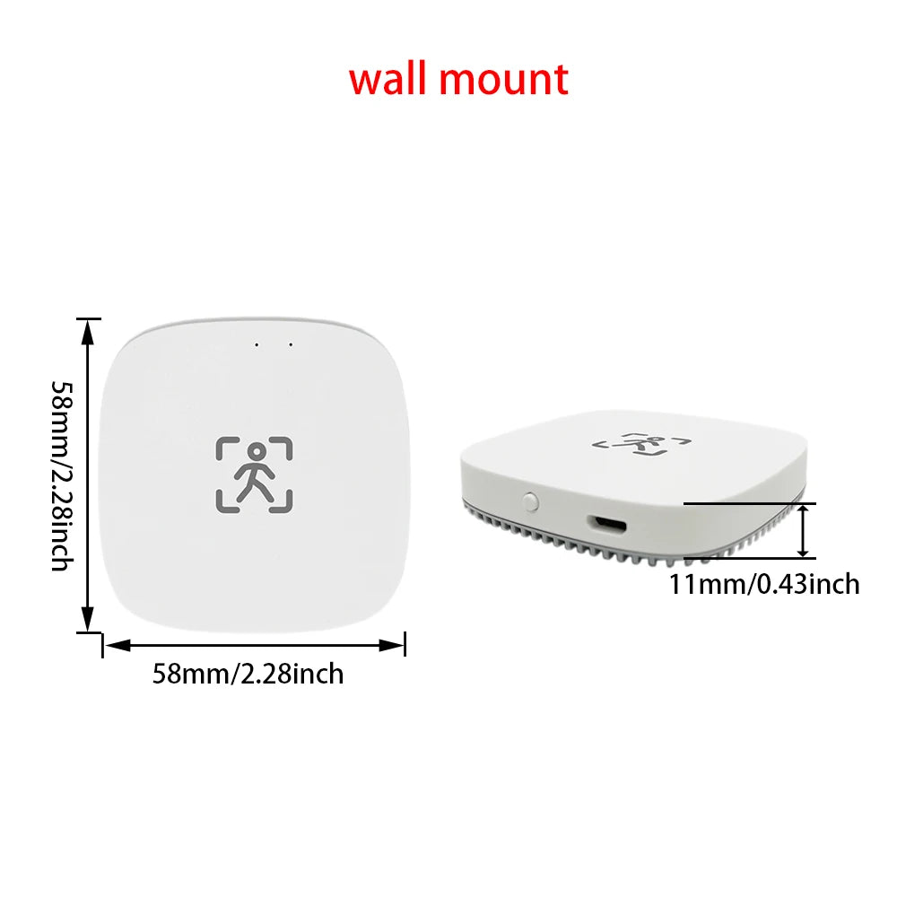 ZigBee Wifi MmWave Human Presence Motion Sensor With Luminance/Distance Detection 5/110/220V Tuya Smart Life Home Automation