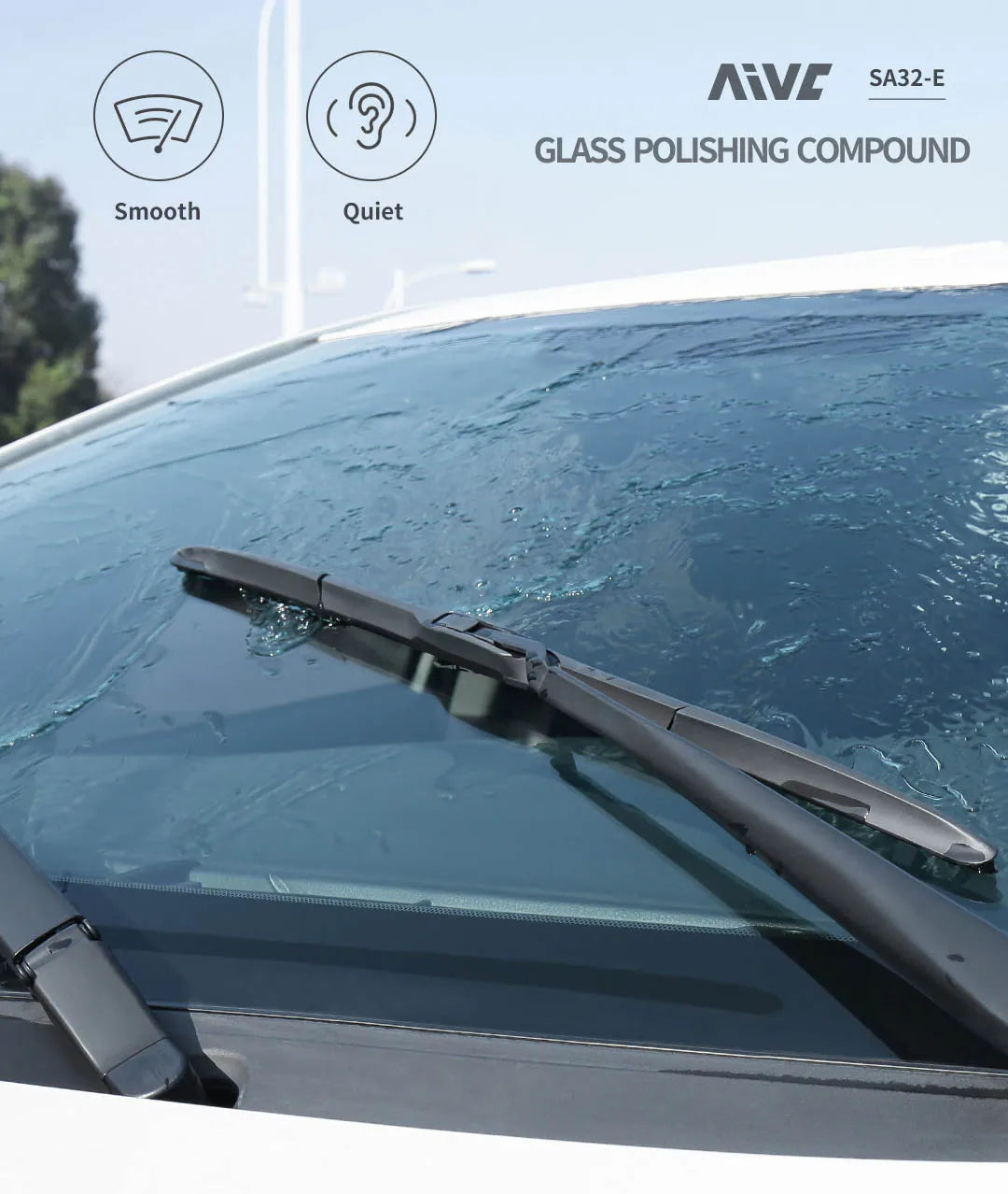 Glass Film Remover Car Glass Polishing Compound Windshield Cleaner Film Coating Oil Paste Film Emoval Cream Stains Auto Detail