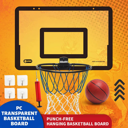 Indoor children's safety and fun games children's home sports basketball set wall bracket non perforated basketball frame
