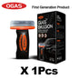 OGAS 2G Upg 100g Car Glass Oil Film Remover Emulsion with Built-in Brush Windshield Glass Cleaner Streak-Free Anti-Glare Clear