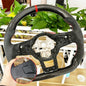 Carbon Fiber Steering Wheel Leather For Volkswagen Golf 7 7.5 GTI GTD GTE R 2013-2020 Polo GTI Tiguan Passat DSG