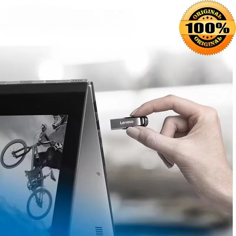 Lenovo 2TB USB 3.0 Metal Flash Drives Super High Speed Pendrive 1TB 512GB Pen Drives Portable USB Stick For Car Phone Computer
