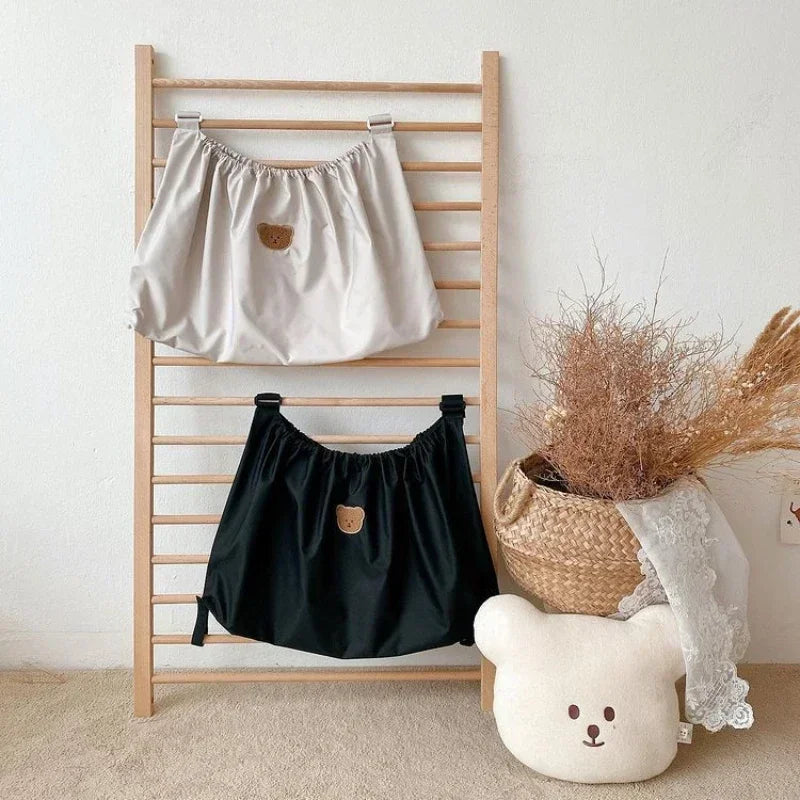 Reusable Washable Baby Milk Bottle Diapers Pouch Outdoor Travel Stroller Hanging Storage Organizer Nappy Storage Bag