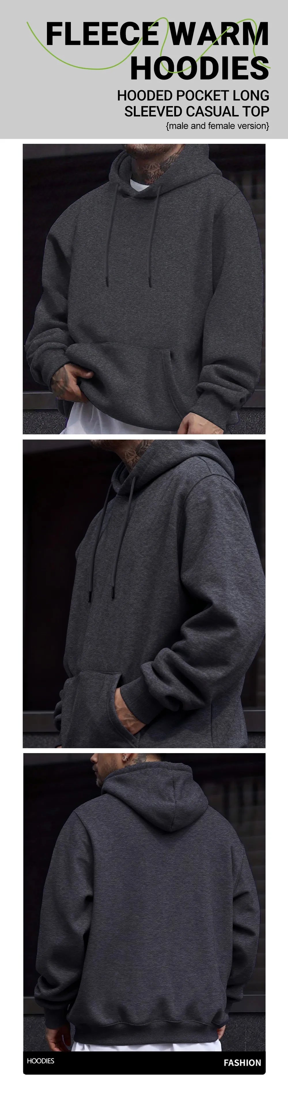 Customized DIY Print Men Woman Autumn Winter Hoodies Casual Classic Pullovers Simple Comfy Streetwear Soft Warm Sports Clothing