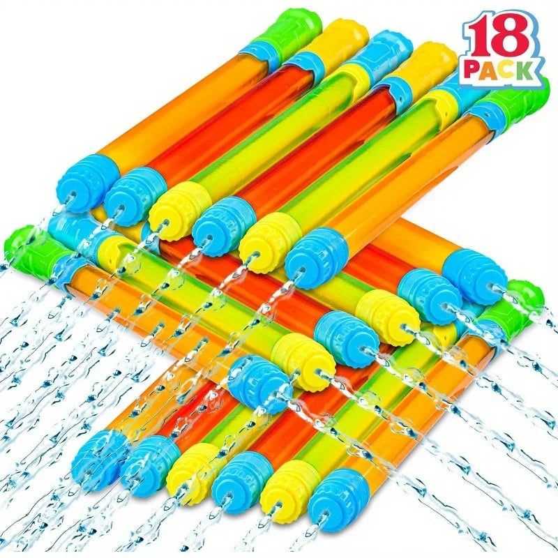 JOYFY 18 Pack 16.5'' Water Gun Super Soaker Blaster Squirt Guns Bulk Summer Outdoor Swimming Pool Beach Water Game Toys