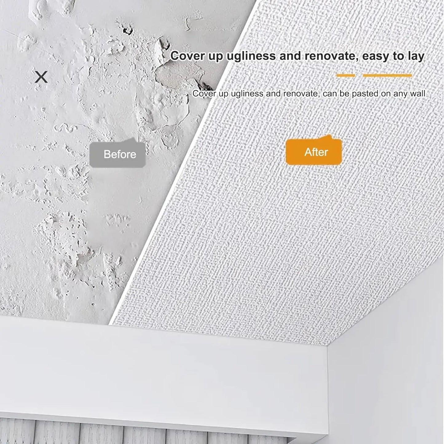 Self-Adhesive 3D Linen Foam Wall Sticker PVC Moisture-proof Wallpaper for Living Room Bedroom Bathroom Dormitory Home Decoration