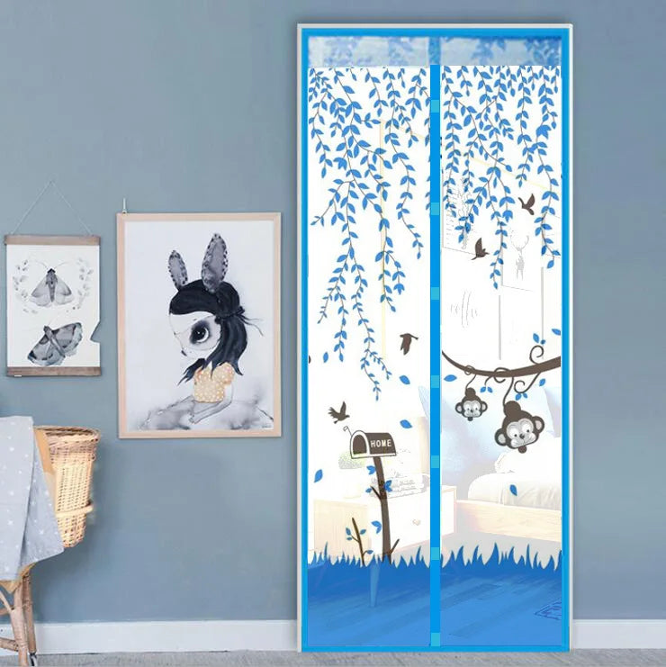 Mesh Door Curtain Magnetic Curtains Hands-free Anti Mosquito Insect Fly Bug Curtain Net Automatic Closing Window Screen Kitchen