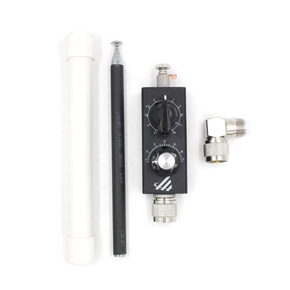20W QRP Full-Band Tuned Antenna FM Aviation UV 5MHz-55MHz Tuned Shortwave Antenna HF Full Band Tuned Aerial for UHF VHF