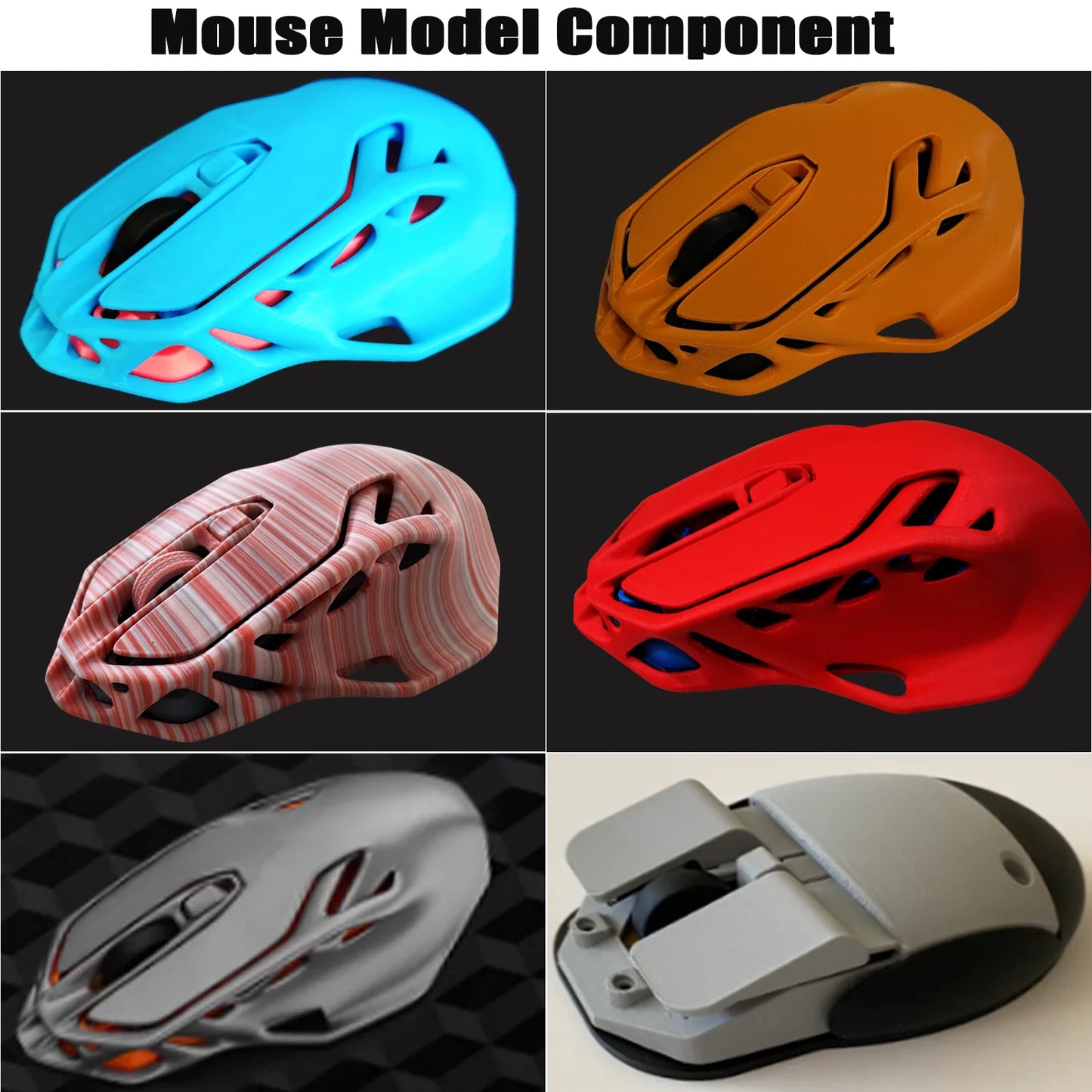 For Bambu Lab 3D Printing DIY Creative Model Computer Wireless Mouse Aviation Model Engine LED Light Kit 001 3D Printer Par