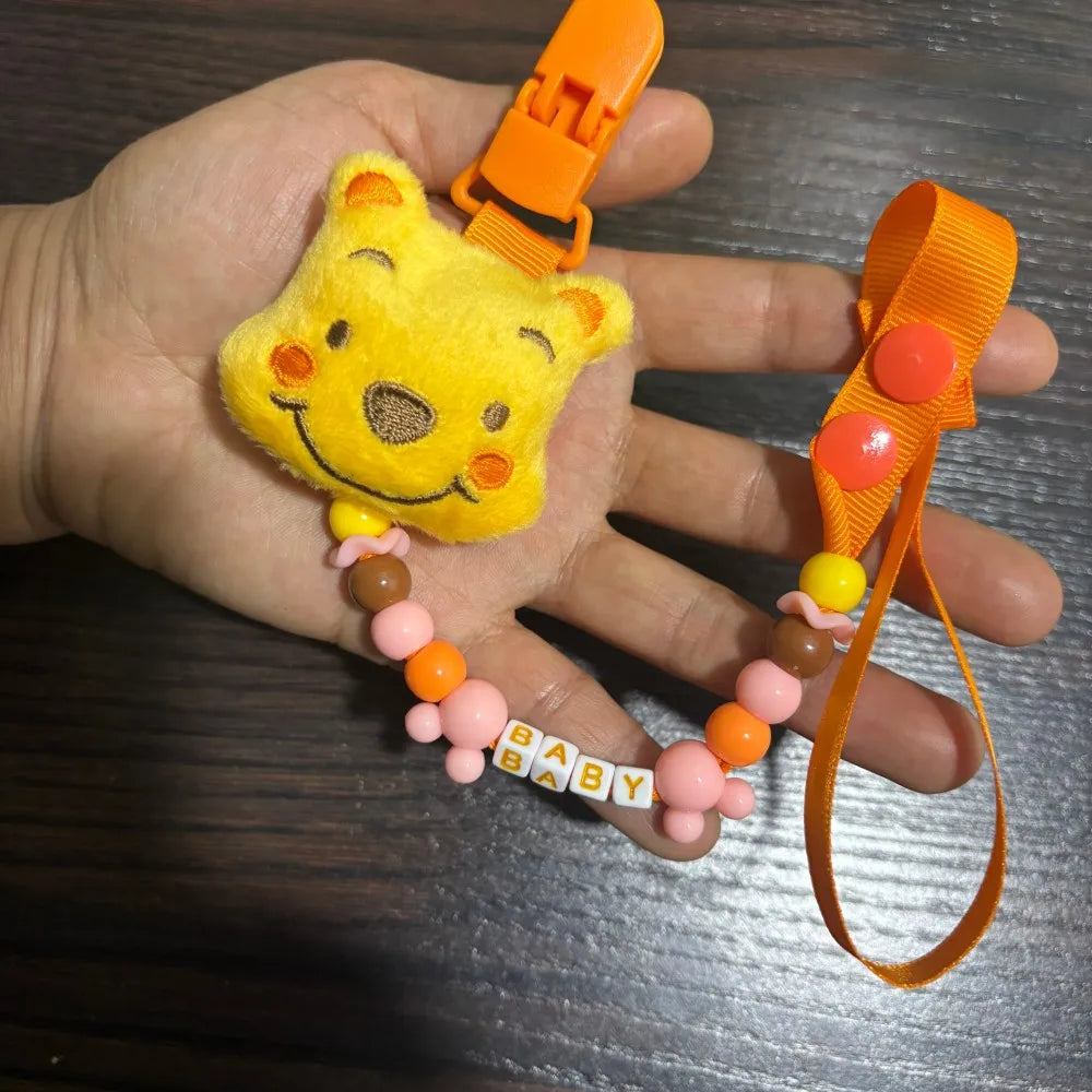 Baby soothing pacifier & cute baby chain clip Infant feeding nipple cartoon-shaped chewable pacifier Infant pacifier Designed