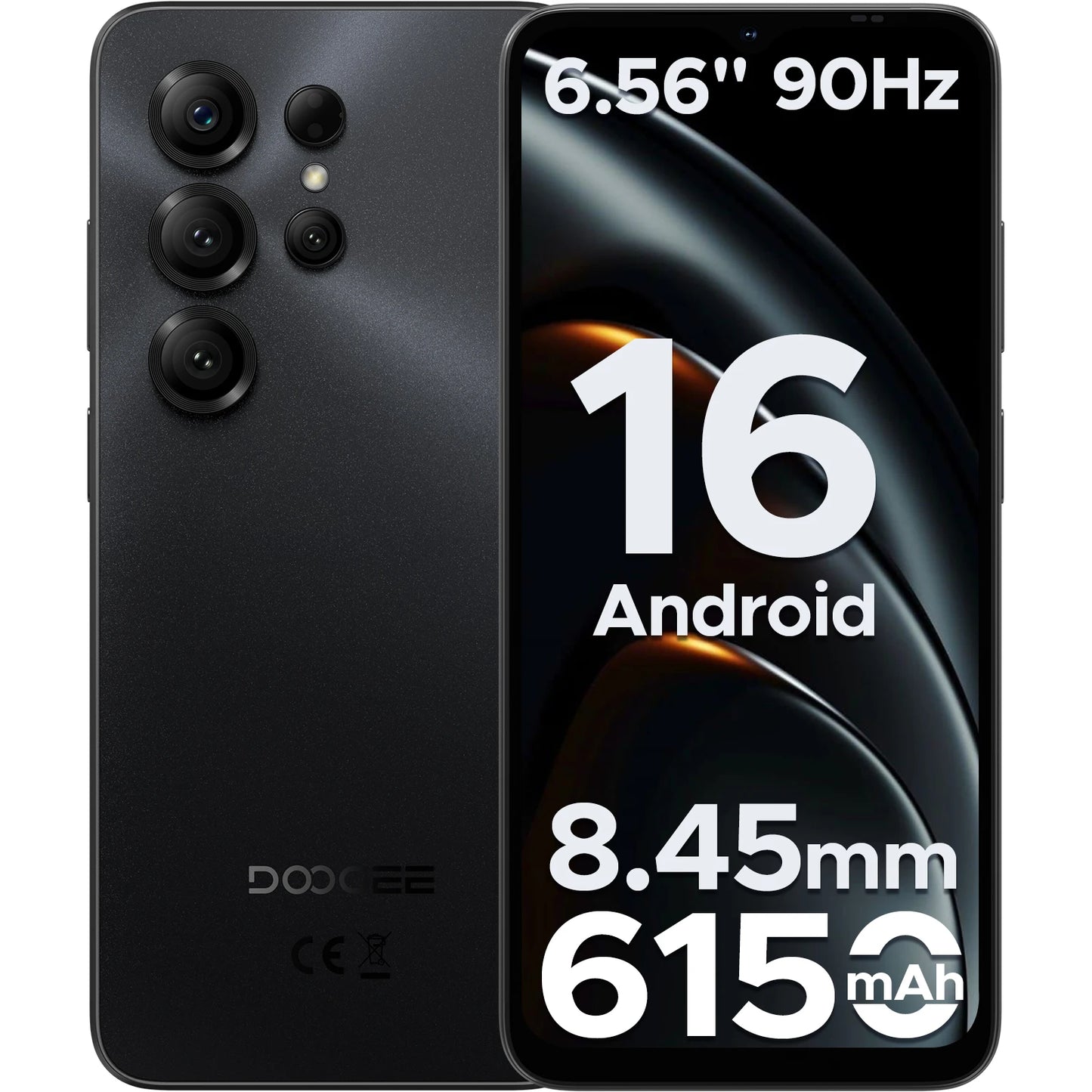 Global Version DOOGEE Note56 X Android Smartphone 16 "battery 6150 mAh 24 Go RAM (3 + 21) 64 Go ROM Phone mobile