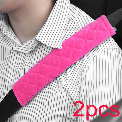 2pc Universal Car Safety Belt Cover Adjustable Seat Belt Cover Shoulder Strap Covers Car Shoulder Protector Pad Auto Accessories