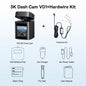 Baseus 3K Dash Cam VD1 Front and Rear Cam HD Built-in GPS Galileo Supercapacitor Car DVR Car Camera Recorder Support 24H Parking