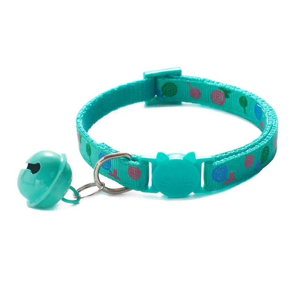 Buckle Cartoon Cat Collars Pet Supplies Cute Cat Head Small Dog Collar Adjustable Cat Accessories