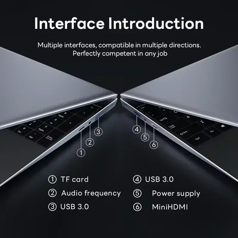 14.1" Gaming Laptop Intel Core I9-9900 32GB+2TB Windows 11 1920x1080 HD Backlit Keyboard Ultra Slim Notebook Computer Office PC