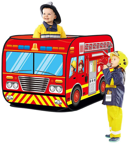 Game House Play Tent Fire Truck Police Bus Foldable Pop Up Toy Play House Children Toys Tent Ice Cream Firefighting Model House