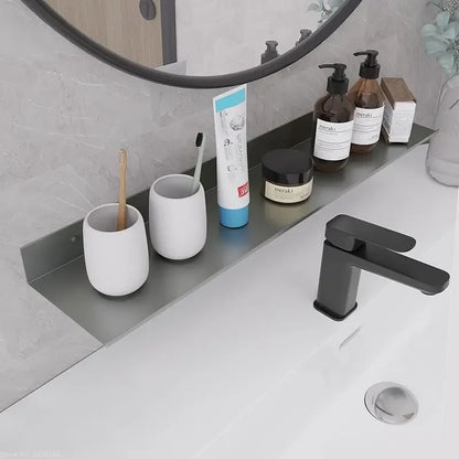 Toilet No Drilling Shelving Wall Mounted Shelf Space Aluminum Vanity Mirror Front Storage Shelves Organizer Bathroom Accessories