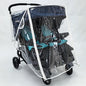 Twin Stroller Rain Cover Windshield Double Front Stroller Universal Rainproof Warm Cover Cart Raincoat Baby Stroller Accessories