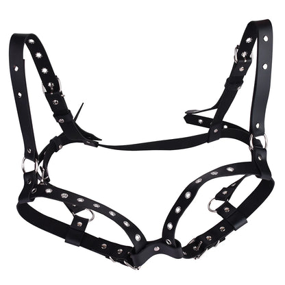 ANOSX Breast Bondage Harness Belt Sexy Exotic Clothing BDSM Bra Chest Straps Leather Bed Restraint Sex Toy Gothic Clothing ﻿